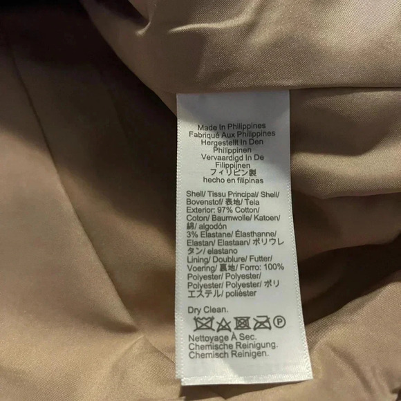 J Crew Khaki Blazer Beige One Button NWT Cream Beige Size 12 Single Breast Chino - Picture 8 of 15
